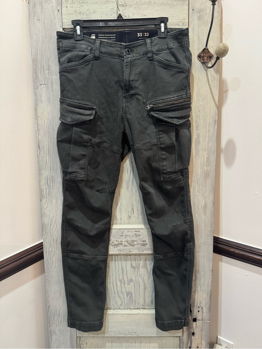Men’s G-Star Raw Rovic Zip 3D Skinny Cargo Pants 33/32